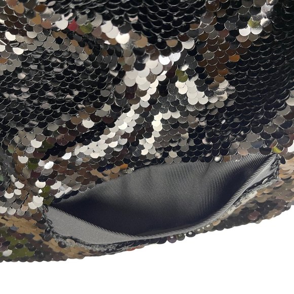 Ryegrass Thick Fish Scale Black Sequined Jacket Button Front Medium New with tag - Picture 4 of 9